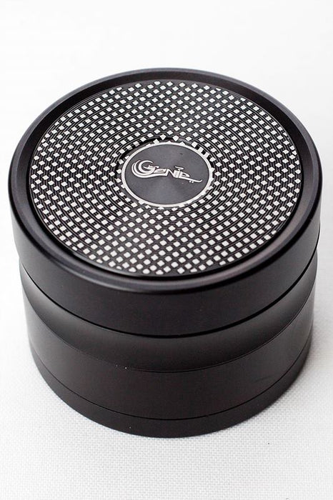 Genie High quality Aluminium 4 parts two tone grinder-Black - One Wholesale
