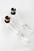 5" Glass tube pipe with metal screen- - One Wholesale