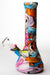 12" graphic design printed silicone classic water bong- - One Wholesale