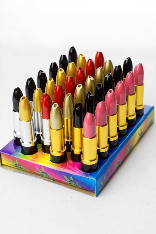 36-Lipstick shape metal pipe display Metal Pipe ONE