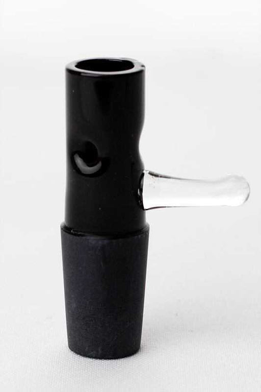 3 Pinched straight glass bowl Bowl · Banger · Oil Burner ONE Black 18 mm Female Joint