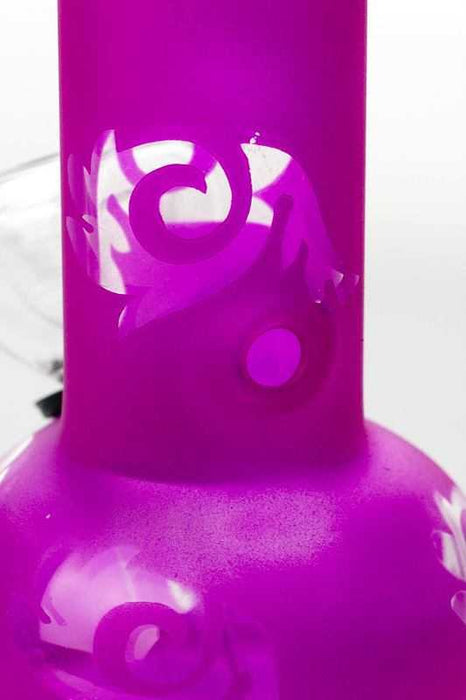 6" red glass water bong Glass Bong ONE