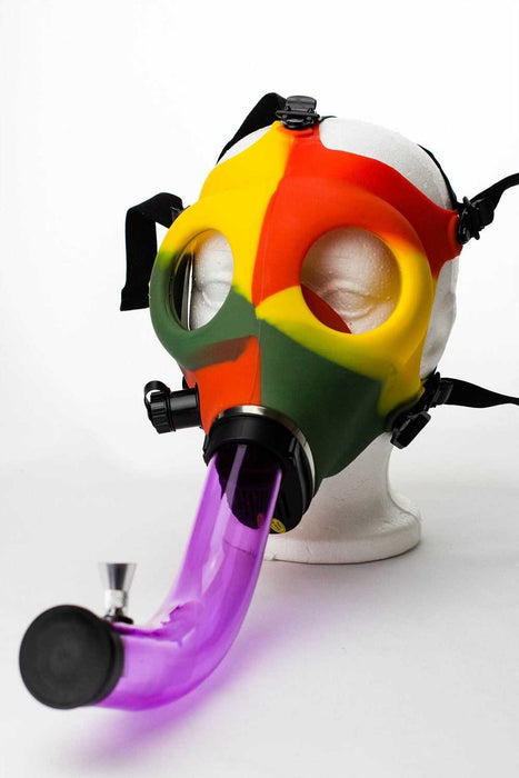 Silicone Gas Mask acrylic bong-3766 - One Wholesale