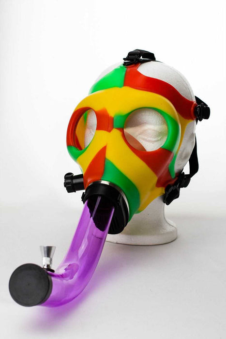 Silicone Gas Mask acrylic bong-3767 - One Wholesale