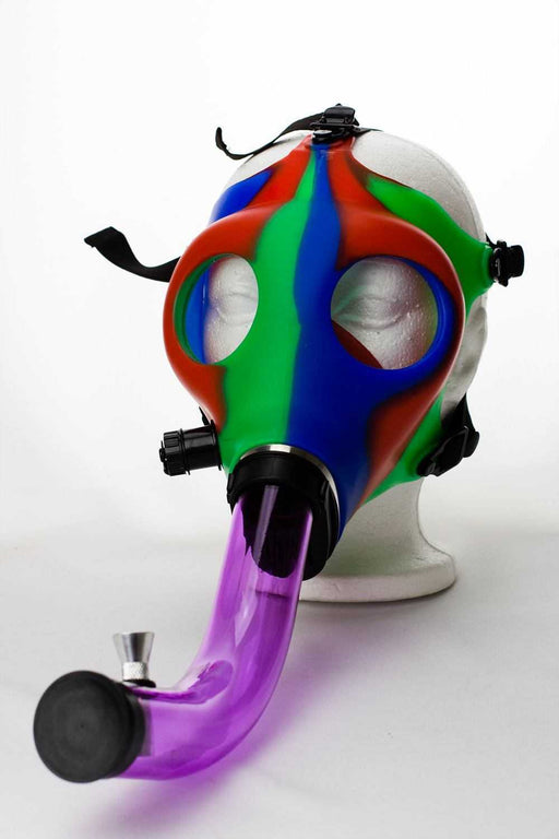 Silicone Gas Mask acrylic bong-3774 - One Wholesale