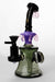 8" genie water drop shape decorated bubbler-Black-3778 - One Wholesale