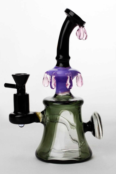 8" genie water drop shape decorated bubbler- - One Wholesale