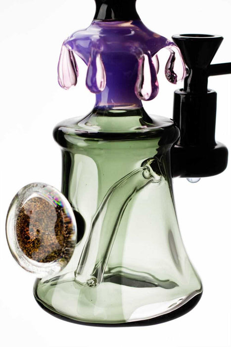 8" genie water drop shape decorated bubbler- - One Wholesale