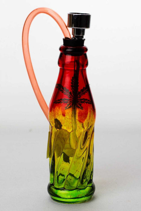 5" rasta mini glass water pipe display- - One Wholesale