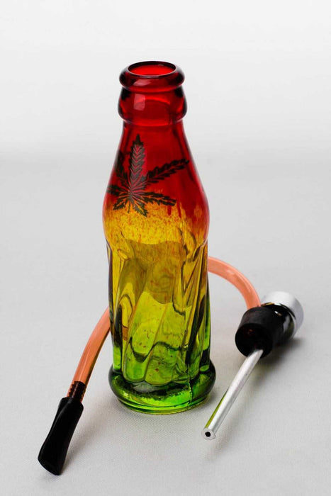 5" rasta mini glass water pipe display- - One Wholesale