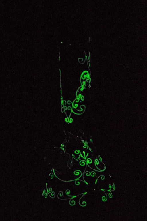 13" Luminous heavy glass flower artwork beaker bong Glass Bong ONE