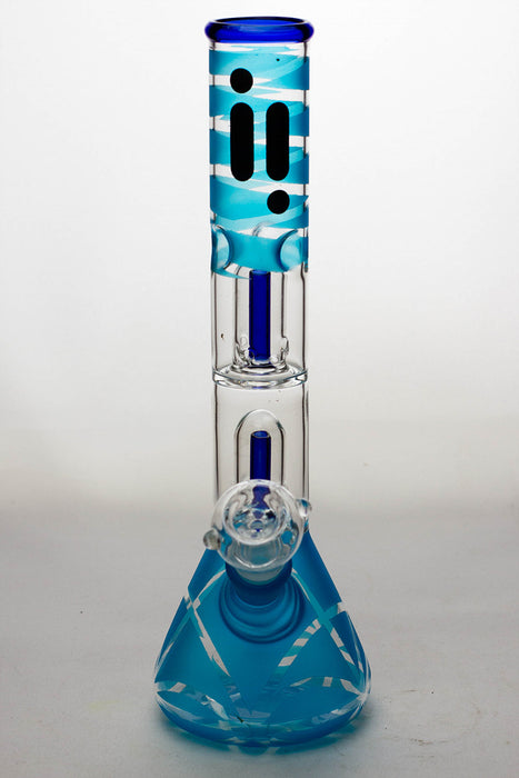 12" infyniti double shower head beaker Bong- - One Wholesale
