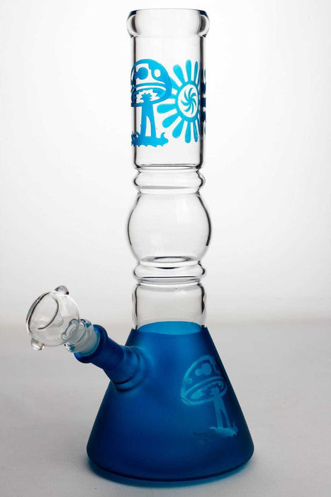 12" color coated glass water bong- - One Wholesale
