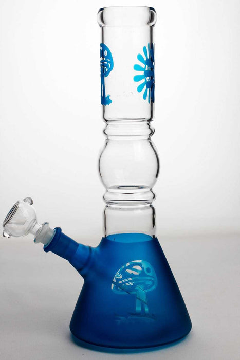 12" color coated glass water bong- - One Wholesale