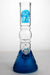 12" color coated glass water bong- - One Wholesale