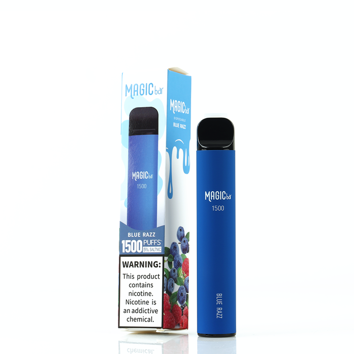 Magic Bar 1500 Puffs Disposable 850mAh Box of 10-Blue Razz - One Wholesale