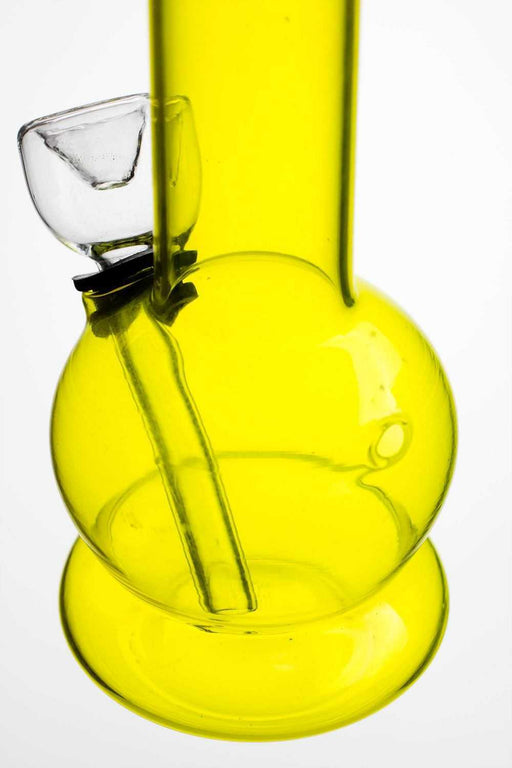 6" lime glass small water bong- - One Wholesale