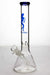 11.5 inches Valcano beaker glass water bong-Blue - One Wholesale