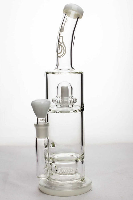 14 inches GENIE shower head and honeycomb diffused water bong-White - One Wholesale