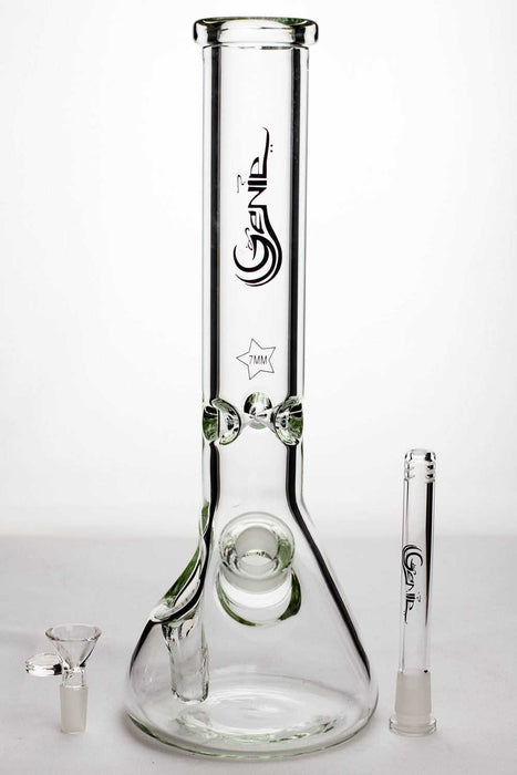 14" genie classic beaker bong with side pocket- - One Wholesale