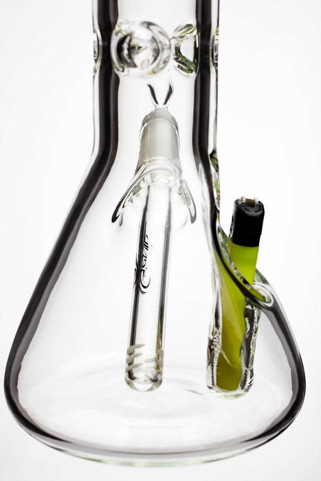 14" genie classic beaker bong with side pocket- - One Wholesale