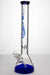 18 inches genie 9 mm beaker colored bottom water bong-Blue-3842 - One Wholesale