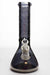 12" sandblasted 7 mm metallic glass water bong- - One Wholesale