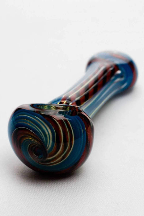4.5" soft glass 3854 hand pipe- - One Wholesale