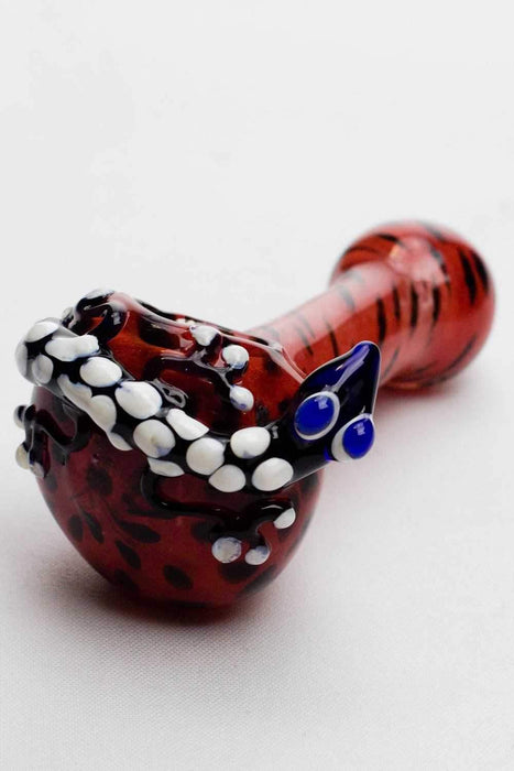 4.5 inches soft glass lizard hand pipe Glass ONE
