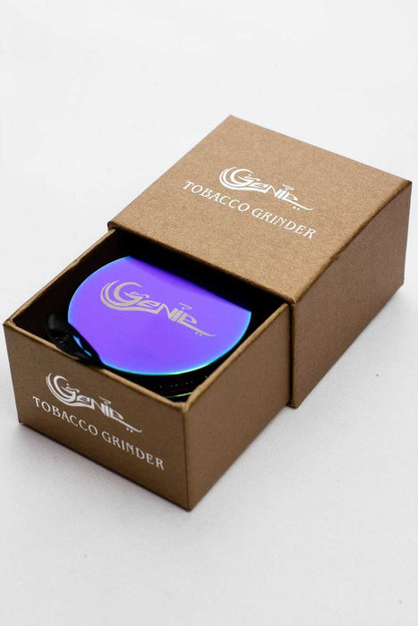 Genie 4 parts rainbow herb grinder- - One Wholesale