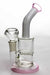 6" honeycomb diffused bubbler-Pink-3892 - One Wholesale