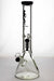 16" valcano 6 arms percolator 9 mm thick glass water bong-Black - One Wholesale