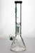 16" valcano 6 arms percolator 9 mm thick glass water bong-Teal - One Wholesale