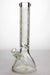 13.5 inches 9 mm thick sandblasted glass beaker water bong-Pattern-3904 - One Wholesale