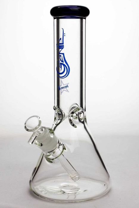 12 inches genie 9 mm Classic beaker glass water bong-Blue-3908 - One Wholesale