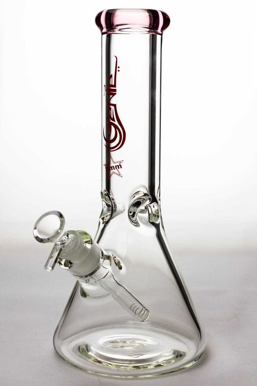 12 inches genie 9 mm Classic beaker glass water bong Glass Bong ONE Pink-3912