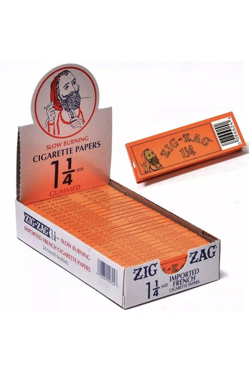 ZIG-ZAG Orange Slow burning Cigarette Rolling Papers Box- - One Wholesale