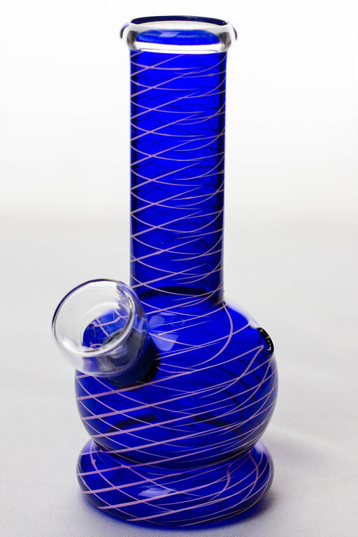 6 inches glass water bong Glass Bong ONE Blue-3954