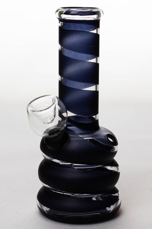 6 inches glass water bong Glass Bong ONE Black-3968