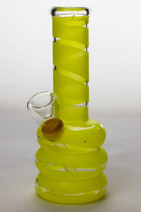 6 inches glass water bong-Yellow-3971 - One Wholesale