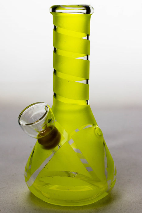 6 inches glass water bong-Yellow-3976 - One Wholesale