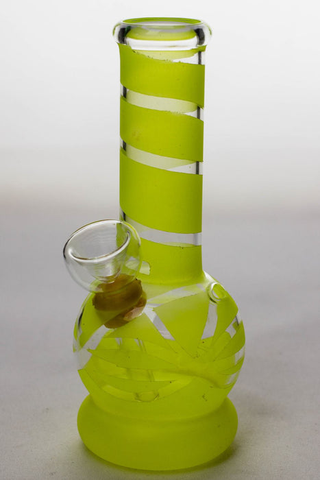 6 inches glass water bong-Yellow-3981 - One Wholesale