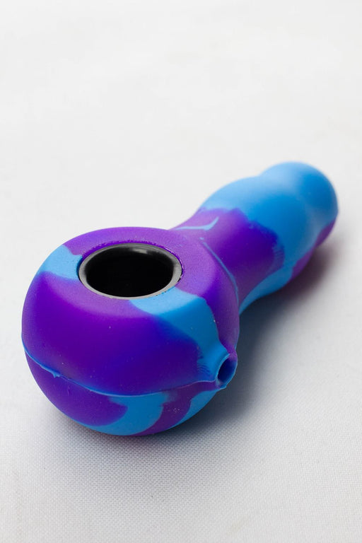 Silicone hand pipe with metal bowl Silicone Pipe ONE