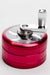 3 parts infyniti aluminium herb grinder with handle-Red - One Wholesale