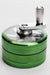 3 parts infyniti aluminium herb grinder with handle-Green - One Wholesale