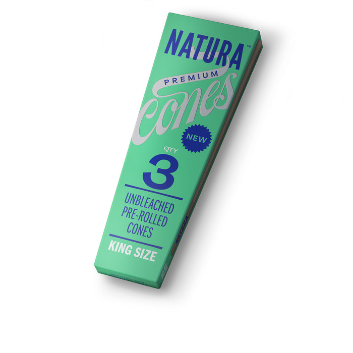 Natura – Unbleached Brown Pre-Rolled Cones Box of 32 ROLLING PAPER NATURA