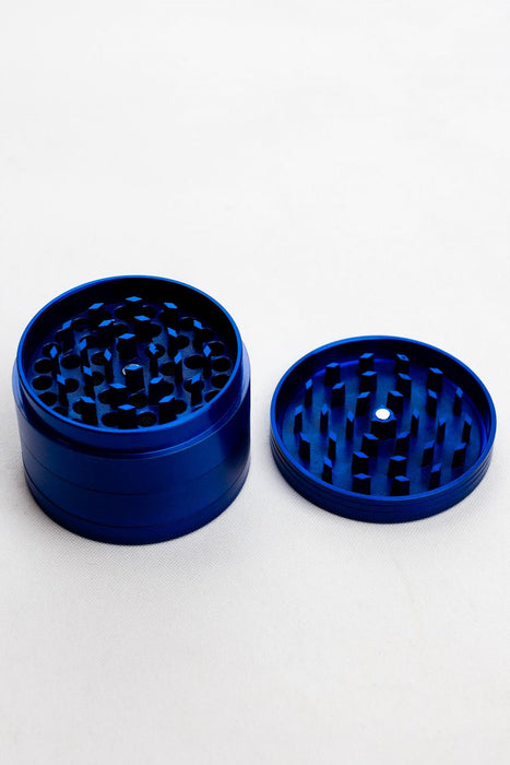 4 parts genie laser etched leaf metal herb grinder- - One Wholesale