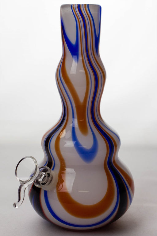 9" soft glass water bong Bongs ONE BL-RD-4022