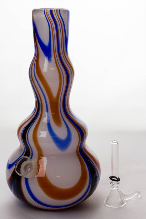 9" soft glass water bong- - One Wholesale