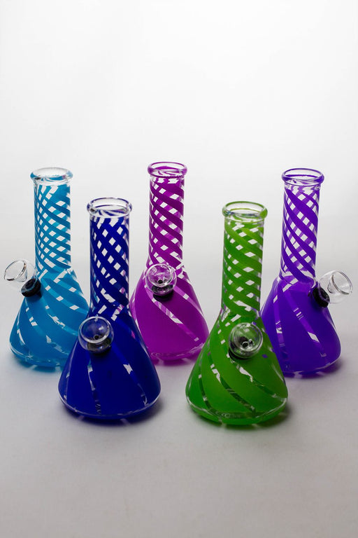 6" conical base glass water bong- - One Wholesale